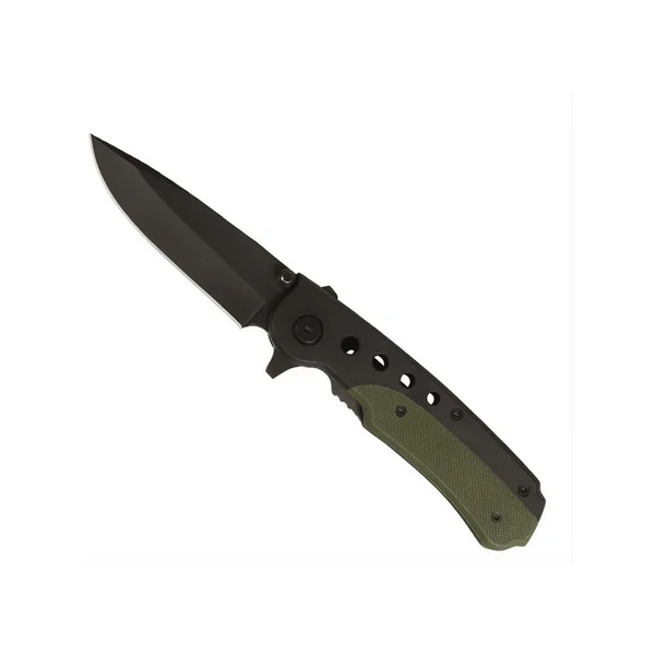BLACK/OD ONE-HAND KNIFE WITH CLIP MILTEC