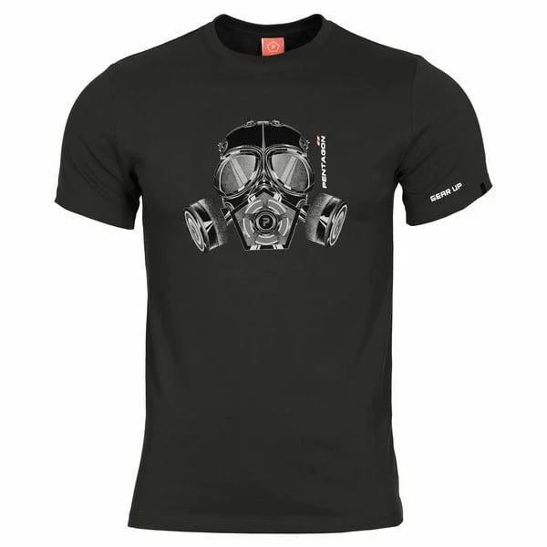 T-Shirt Ring Spun Gas Mask | Pentagon