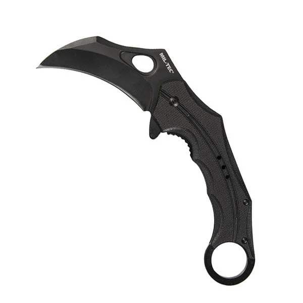 ΠΤΥΣΣΟΜΕΝΟ ΜΑΧΑΙΡΙ KARAMBIT MIL-TEC BLACK