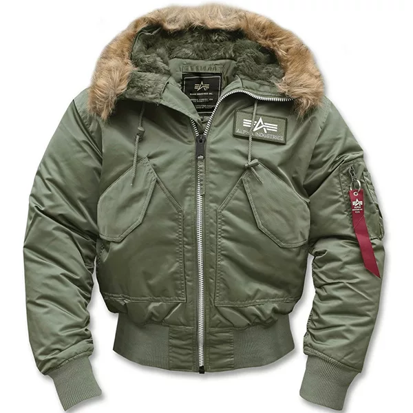 Τζάκετ 45P Hooded Sage Green | Alpha Industries