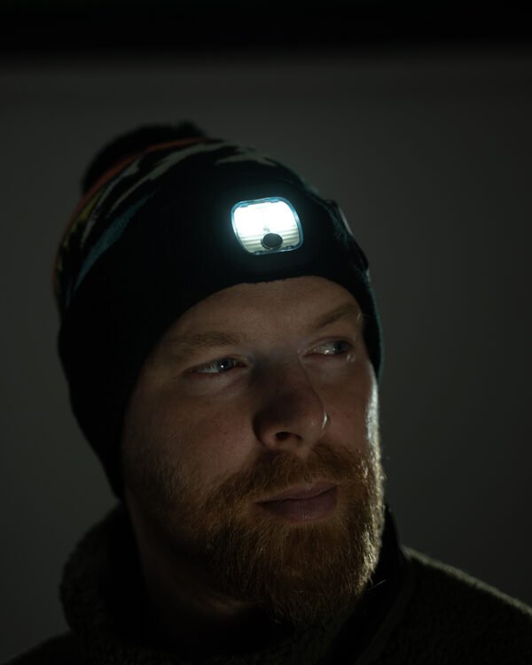 SANCTUARY "ADVENTURER" KNIT BEANIE WITH FLASHLIGHT