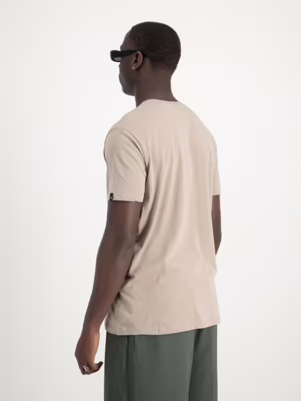 T-shirt Alpha Label vintage sand | Alpha Industries