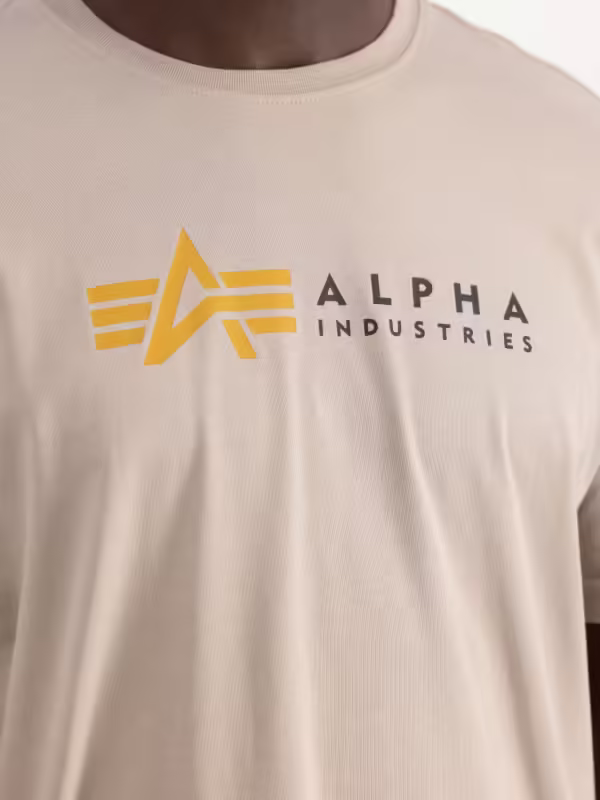 T-shirt Alpha Label vintage sand | Alpha Industries