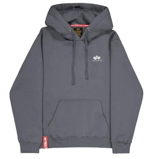 Φούτερ Basic Small Logo Hoodie Greyblack | Alpha Industries