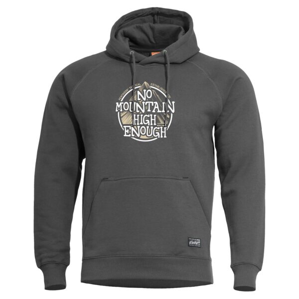 Φούτερ PHAETON HOOD SWEATER "NO MOUNTAIN" | Pentagon Cinder Grey