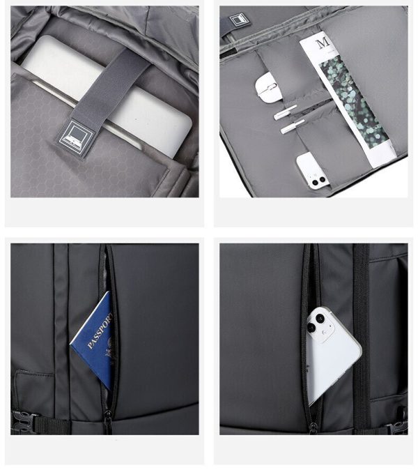 Σακίδιο Πλάτης R&J Backpack Αδιάβροχο 36lt Μαύρο