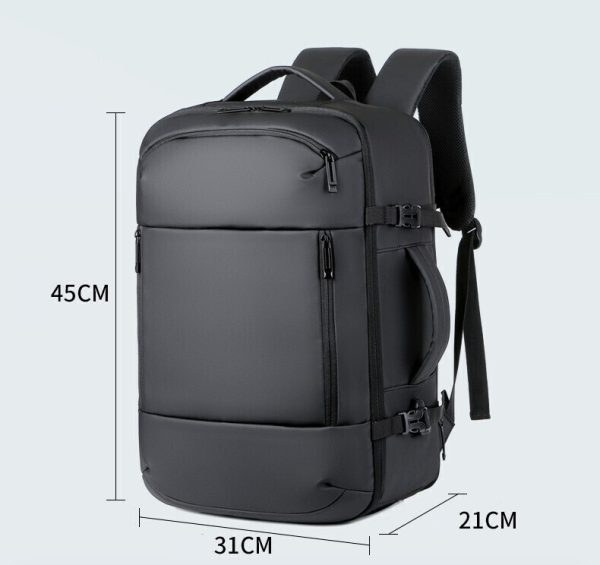 Σακίδιο Πλάτης R&J Backpack Αδιάβροχο 36lt Μαύρο