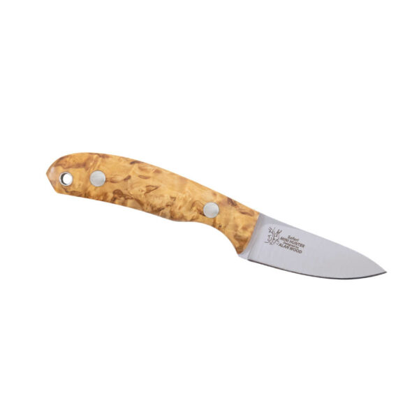 Casstrom Safari Mini Hunter Stabilised Curly Birch Stainless Steel