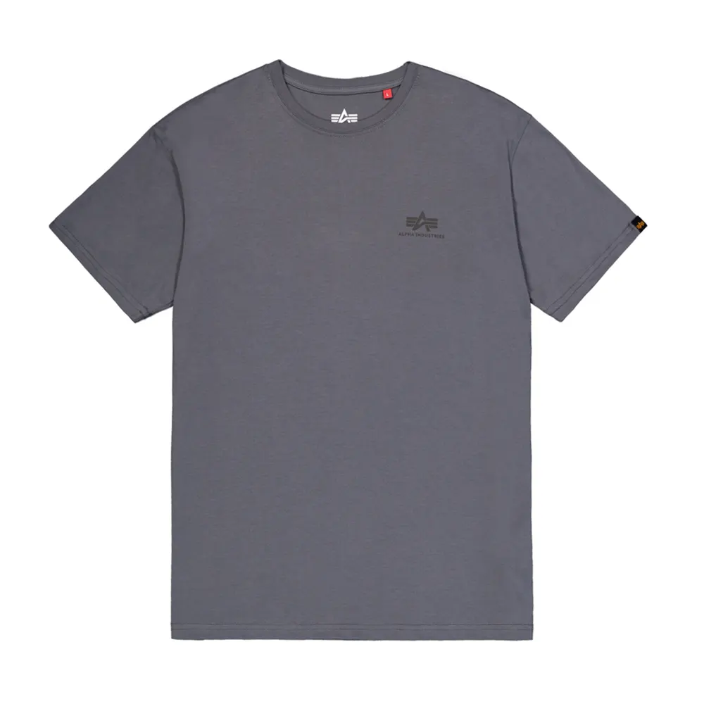 Backprint T-Shirt greyblack/black | Alpha Industries