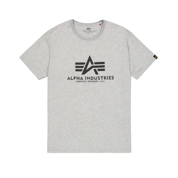 Basic Big Logo T-Shirt GRAY HEATHER | Alpha Industries