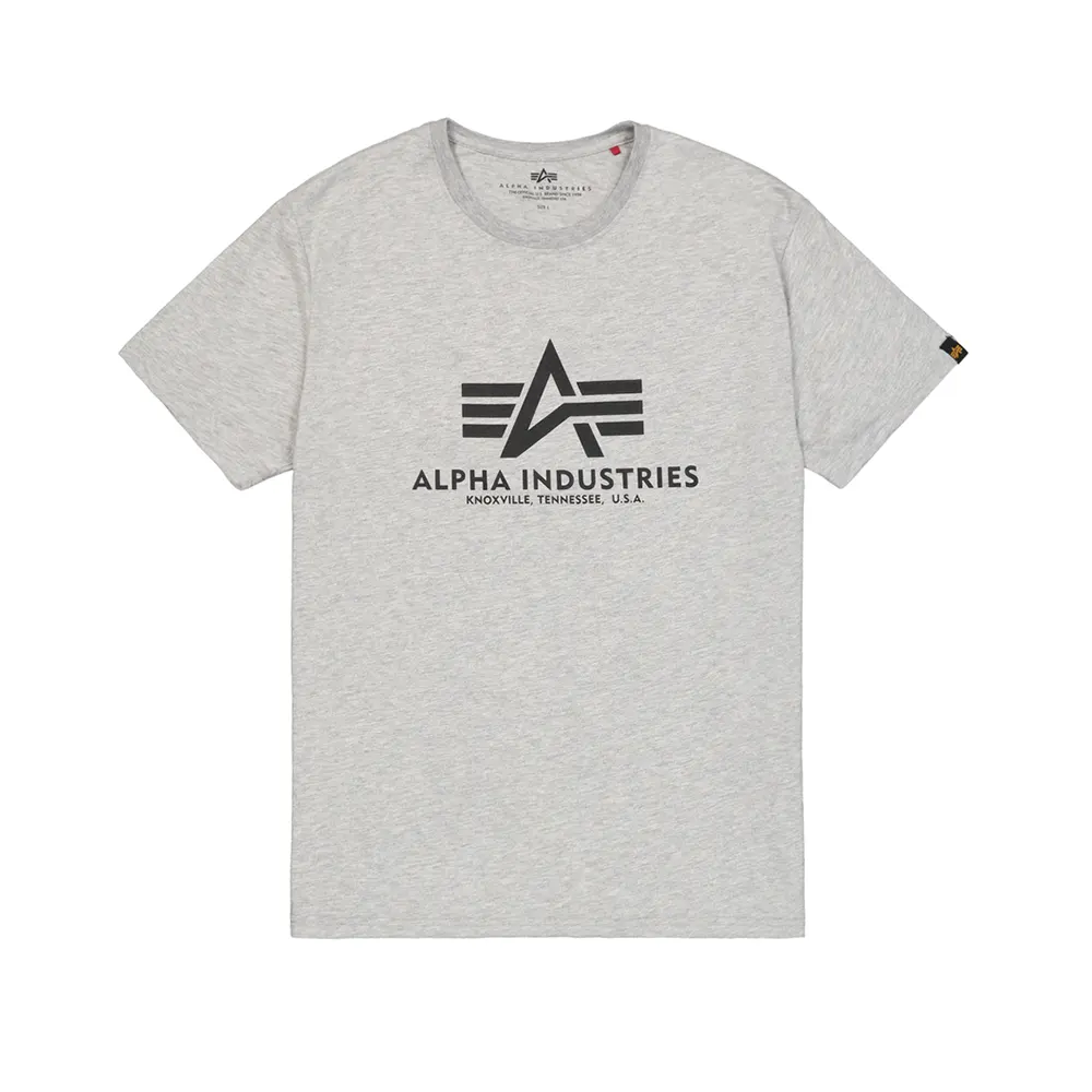 Basic Big Logo T-Shirt GRAY HEATHER | Alpha Industries