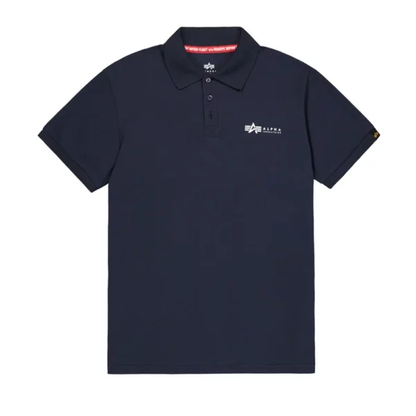 Basic Small Logo Polo rep. blue | Alpha Industries
