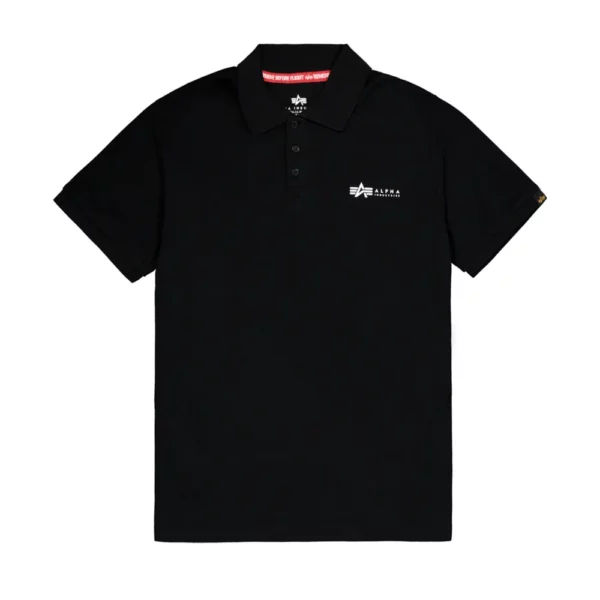 Basic Small Logo Polo black | Alpha Industries