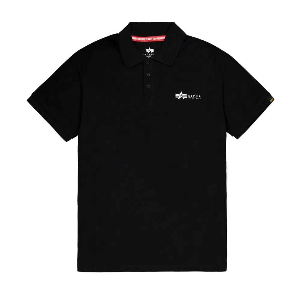 Basic Small Logo Polo black | Alpha Industries
