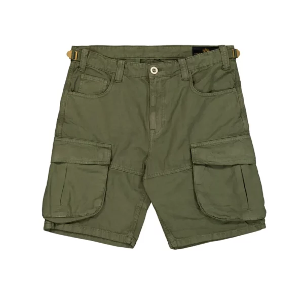 Canvas Cargo Short dark olive