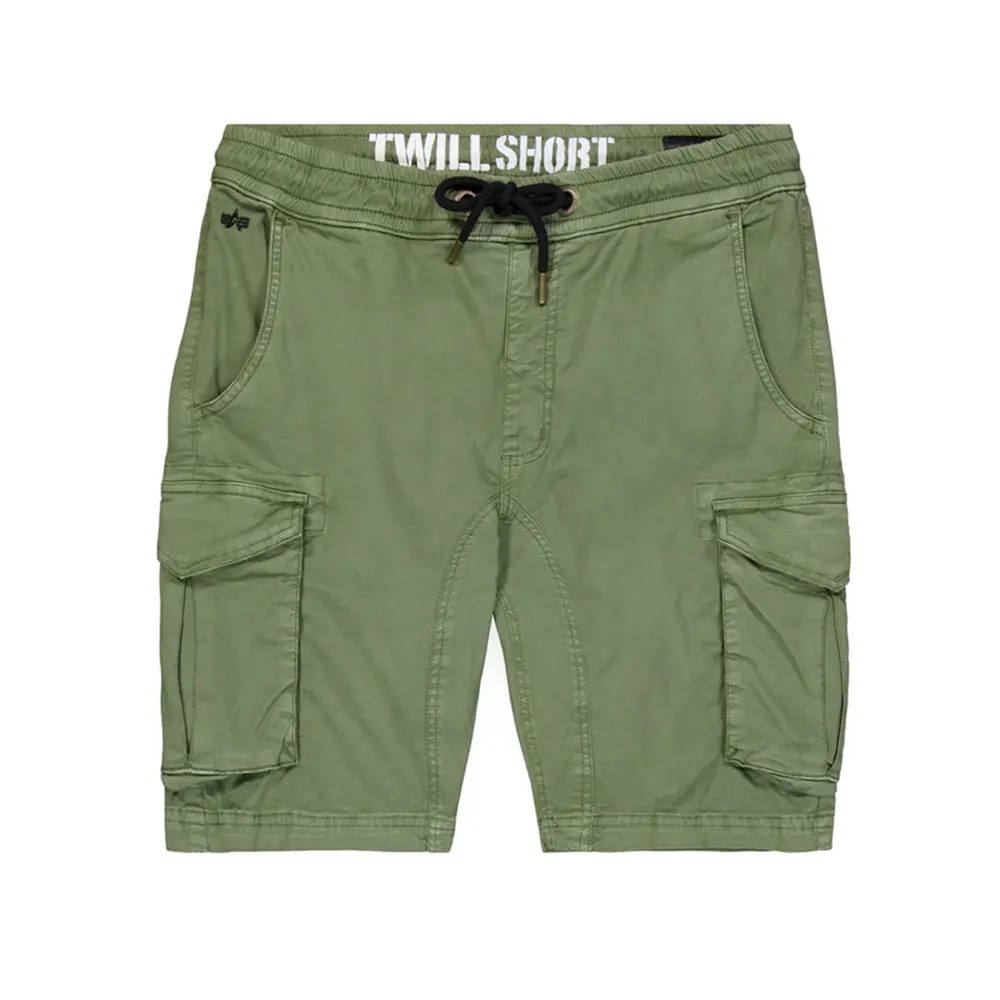 Cotton Twill Jogger Short Vintage Green | Alpha Industries