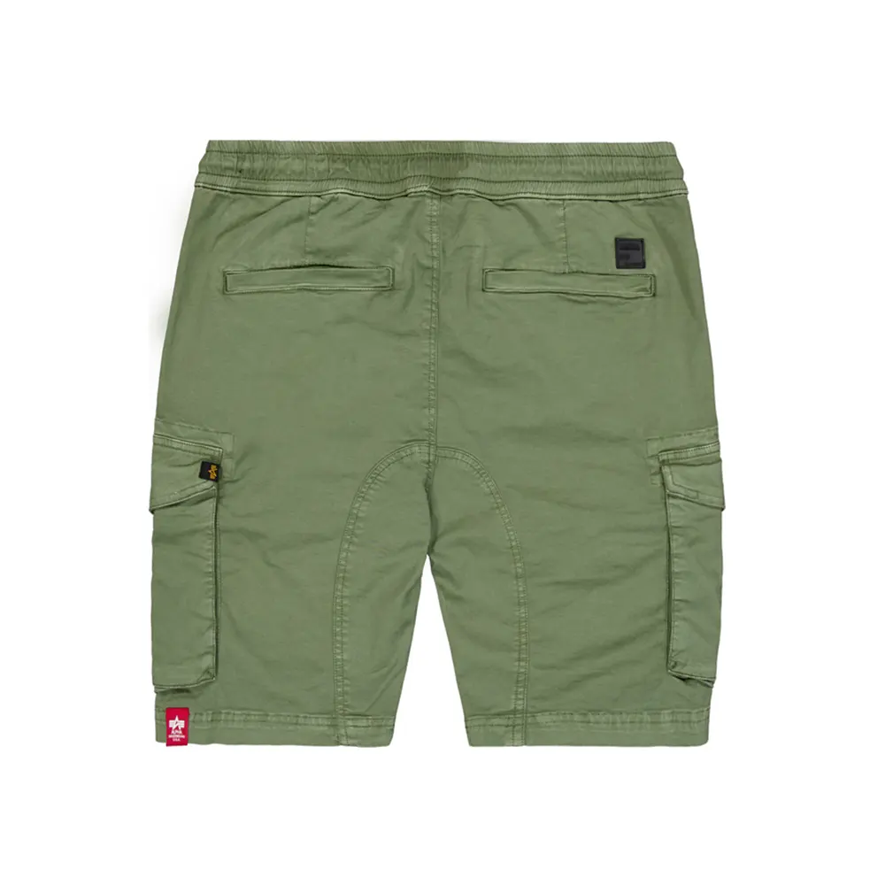 Cotton Twill Jogger Short Vintage Green | Alpha Industries