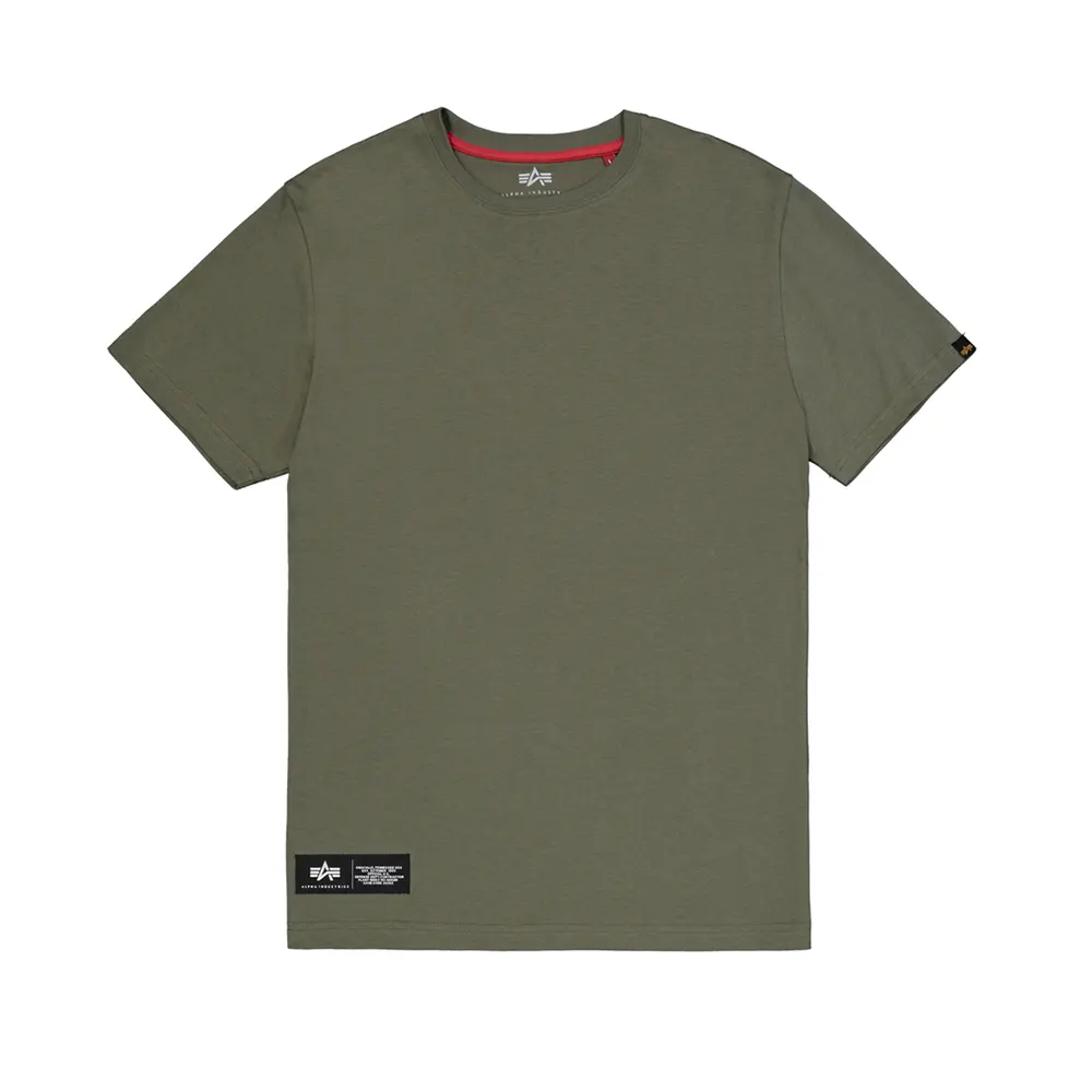 Label Backprint T-Shirt dark olive