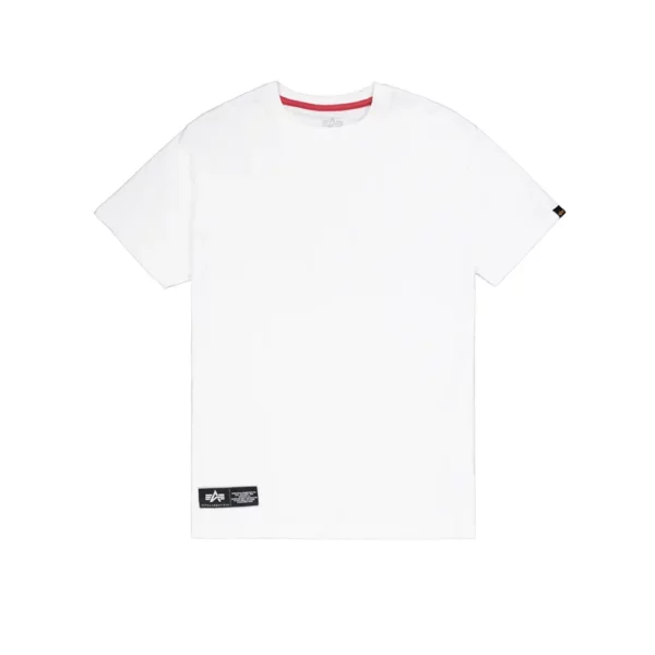 Label Backprint T-Shirt White | Alpha Industries