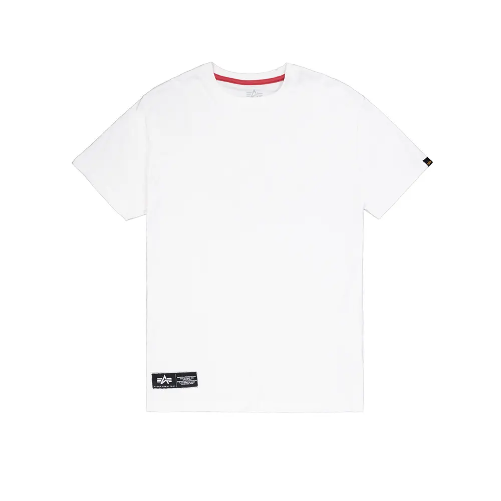 Label Backprint T-Shirt White | Alpha Industries