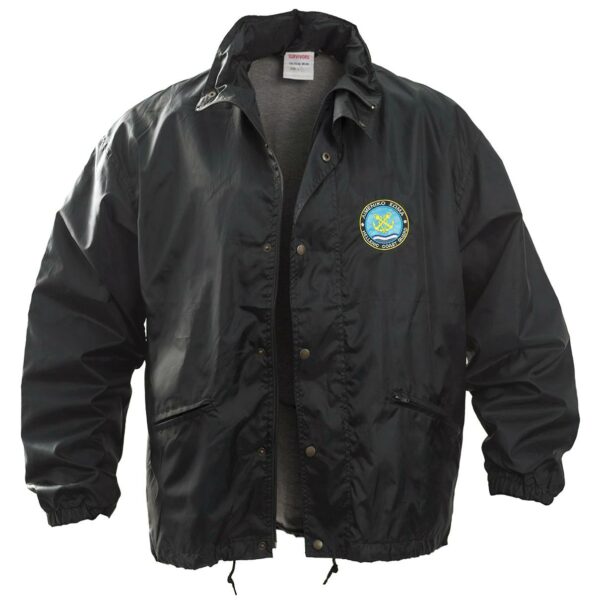 Αντιανεμικό με κέντημα Λιμενικού (Μαύρο)