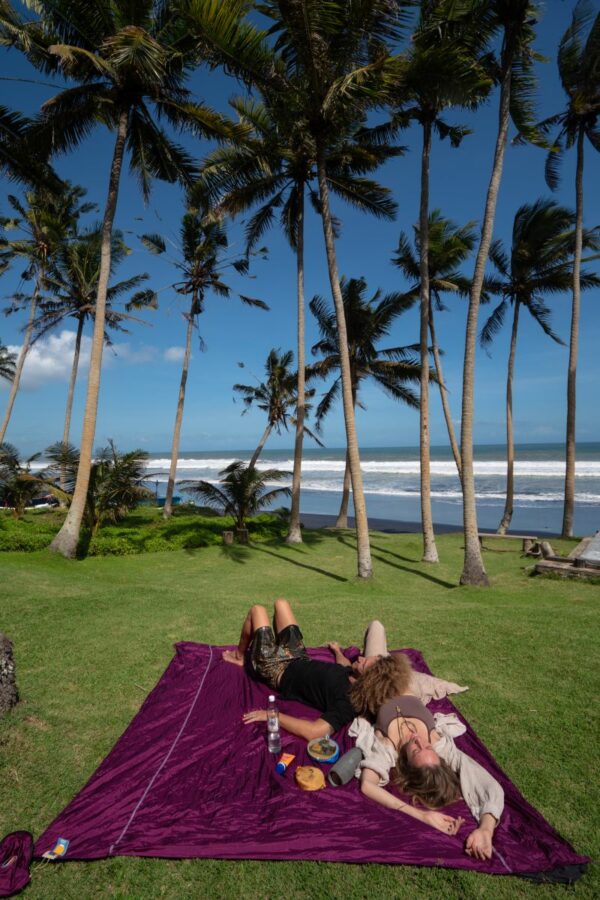 Κουβέρτα Ψάθα Παραλίας PLUM/PLUM TICKET TO THE MOON