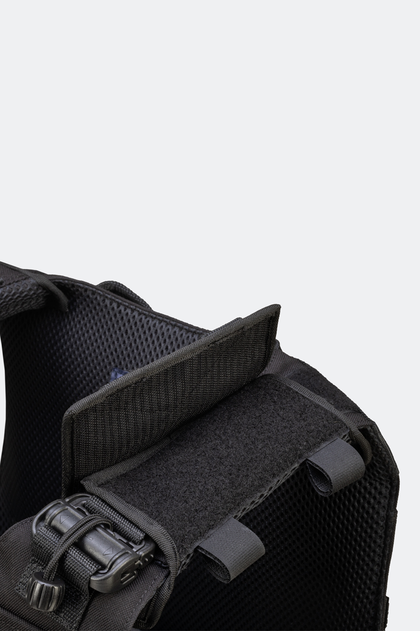 ANORAK_Carriers_Tactical-QR-I_Black_buckle-shoulder-left-open Αλεξίσφαιρο γιλέκο Rhodium® Tactical QR I