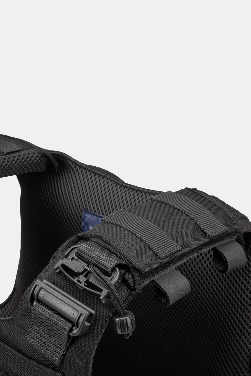 ANORAK_Carriers_Tactical-QR-I_Black_buckle-shoulder-left Αλεξίσφαιρο γιλέκο Rhodium® Tactical QR I