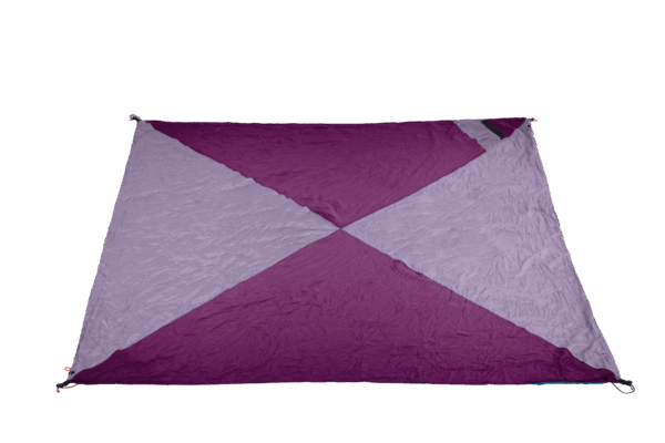 Ticket To The Moon Travel Blanket Plum/Lavender 213x213cm – Πολυλειτουργική Ταξιδιωτική Κουβέρτα & Σκίαστρο
