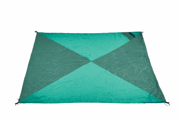 Ticket To The Moon Travel Blanket Exotic Ocean/Petrol Green 213x213cm – Πολυλειτουργική Ταξιδιωτική Κουβέρτα & Σκίαστρο