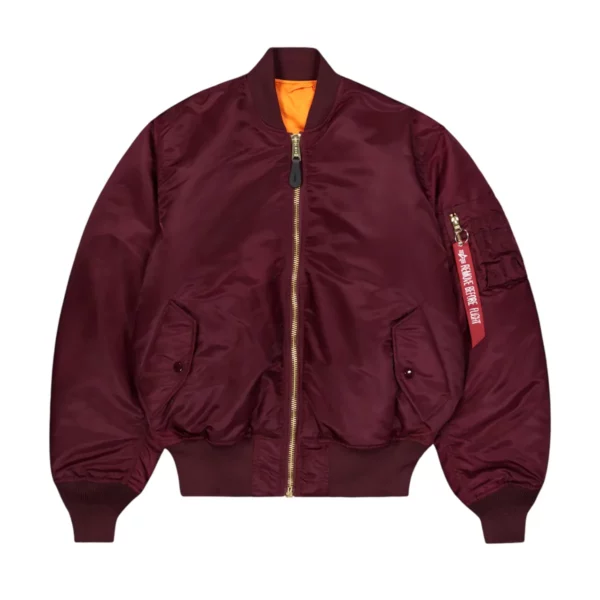 Alpha Industries MA-1 Dark Cherry Heritage Bomber Jacket – Ανδρικό Bomber Μπουφάν