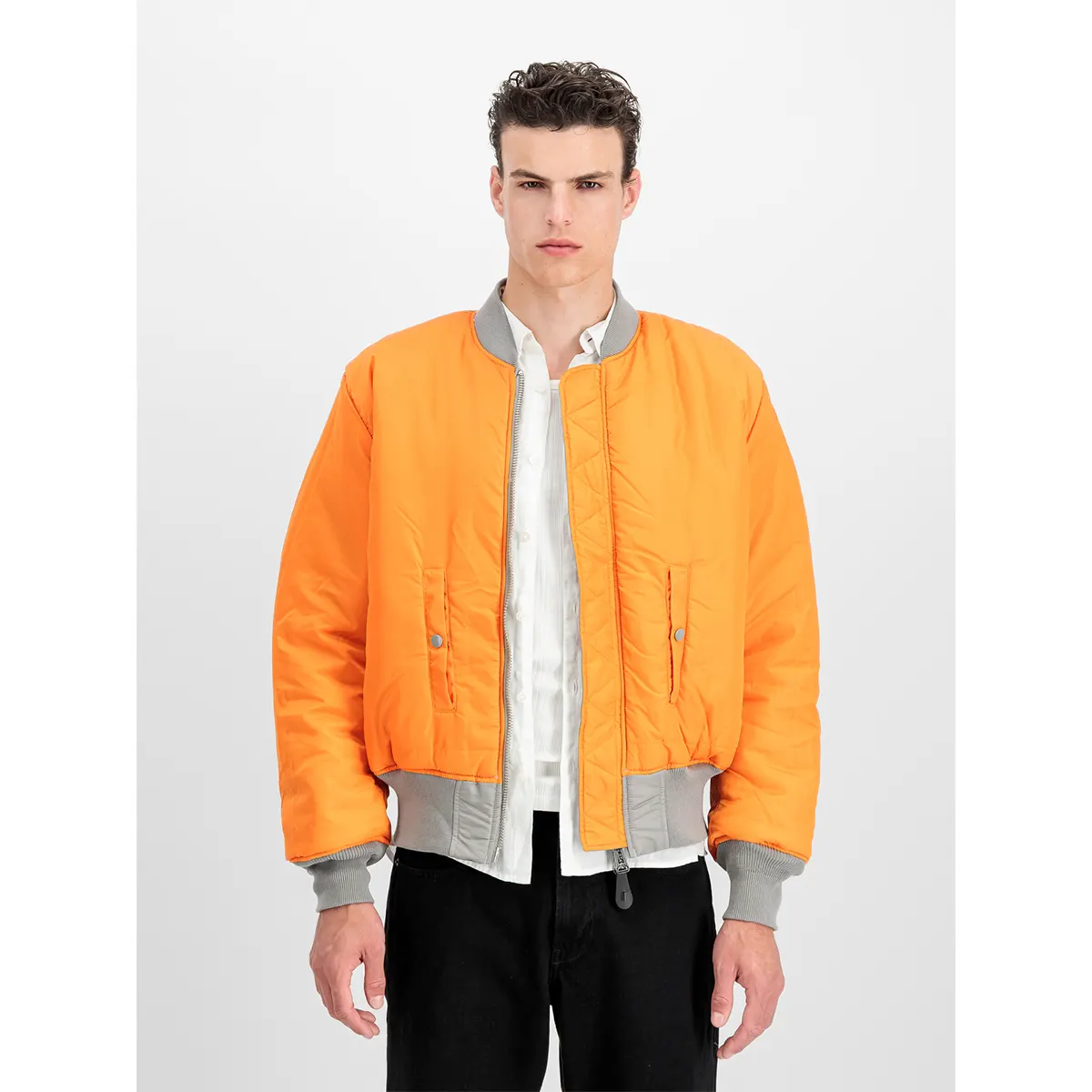 Alpha Industries MA-1 Heritage Bomber Jacket ανδρικό bomber ασημί μπουφάν Alpha Industries MA-1 Heritage Bomber Jacket ανδρικό bomber ασημί μπουφάν