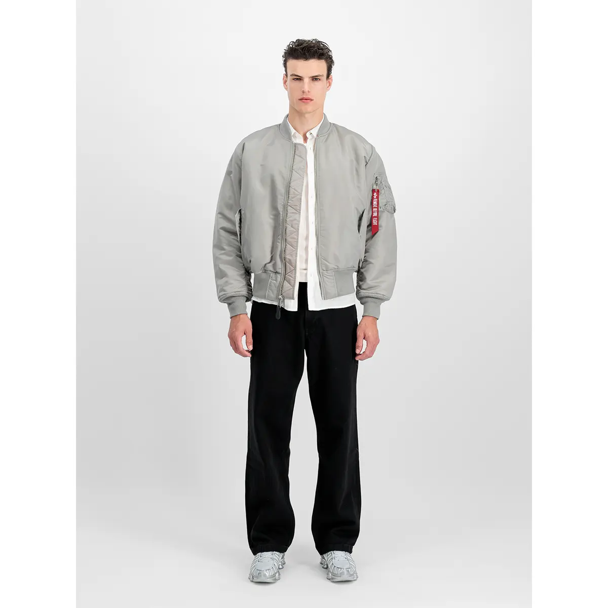 Alpha Industries MA-1 Heritage Bomber Jacket ανδρικό bomber ασημί μπουφάν Alpha Industries MA-1 Heritage Bomber Jacket ανδρικό bomber ασημί μπουφάν